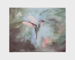 Painting of a humming bird