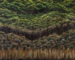 Painting of tree line detail