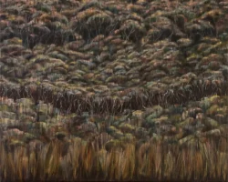 Painting of tree line detail