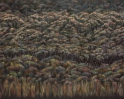 Painting of tree line detail