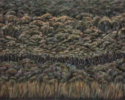Painting of tree line detail