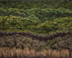 Painting of tree line detail